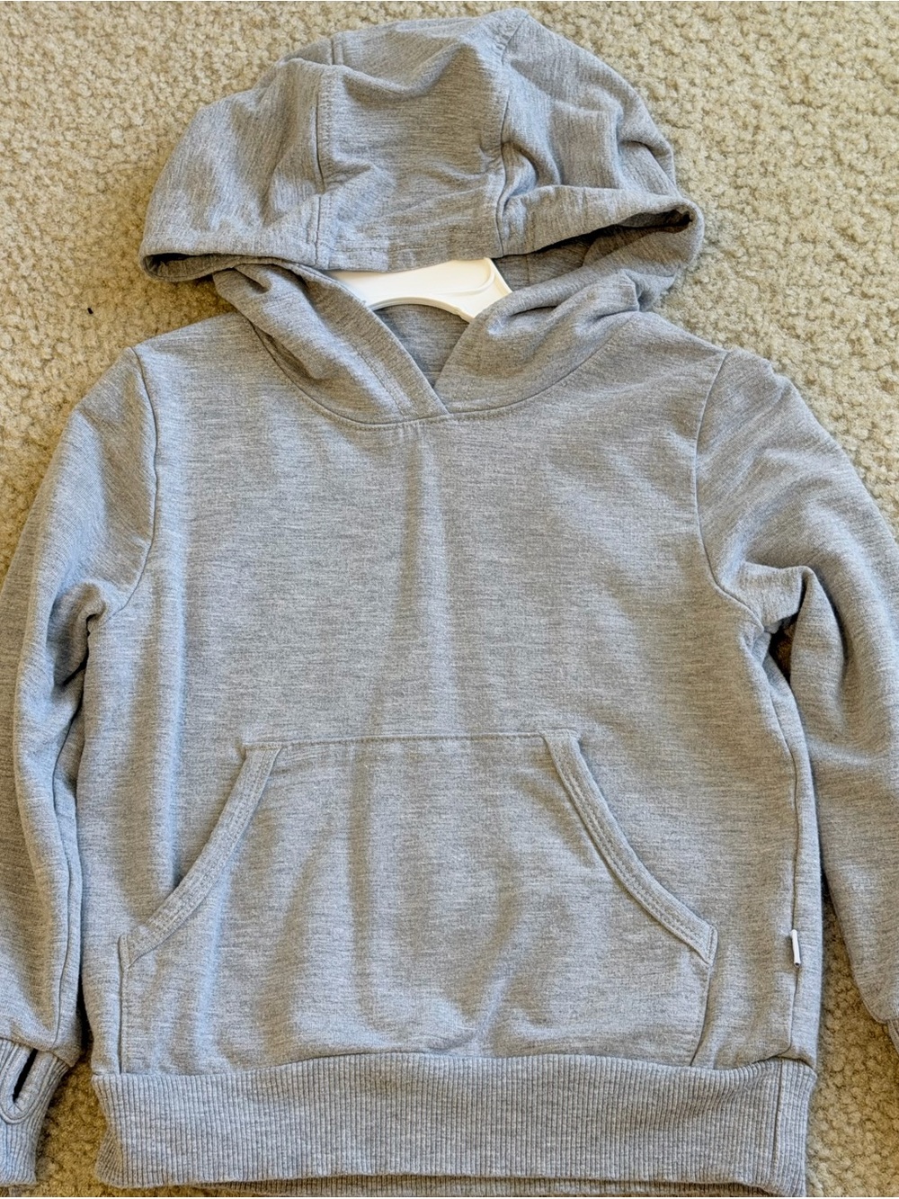 Little Sleepies Heather Gray Hooded Pullover Sweatshirt